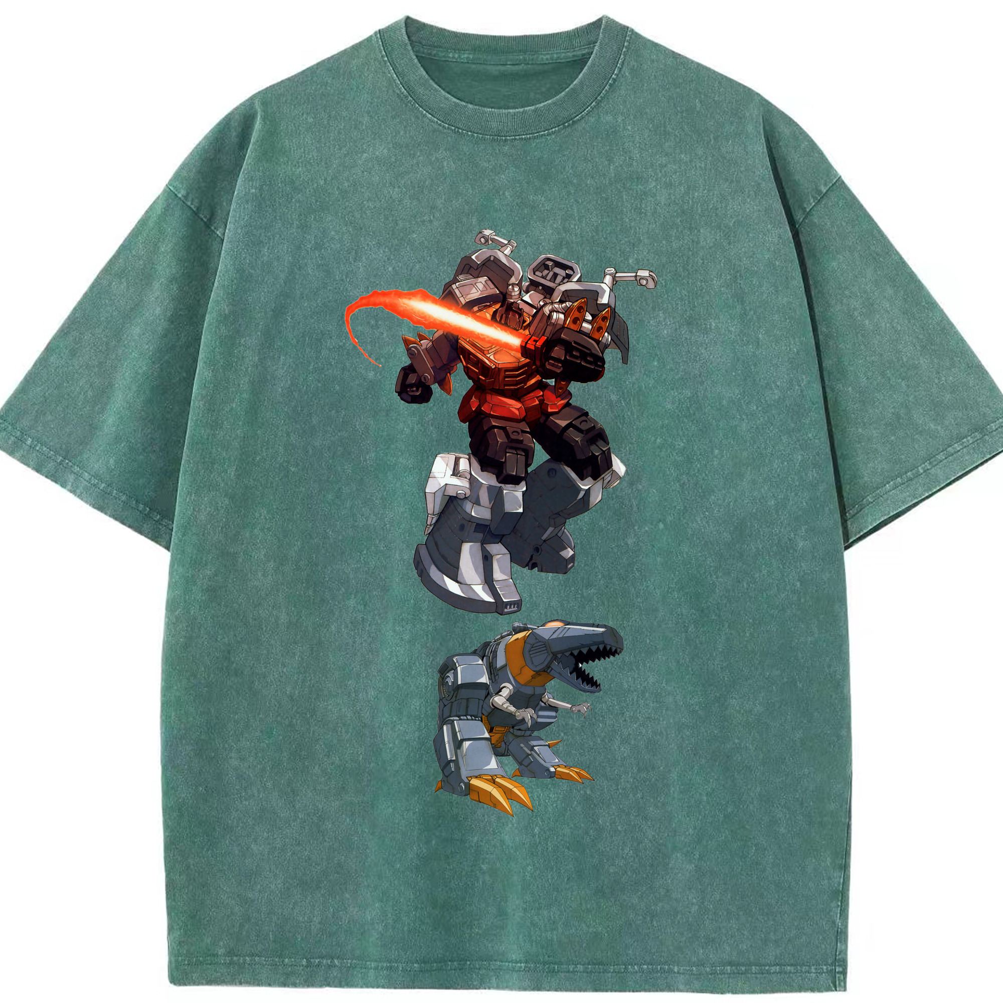 （画像用）  綿100% ヴィンテージ風 半袖Tシャツ（フロントプリント）